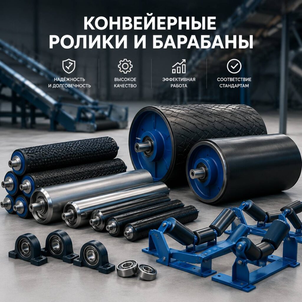 Конвейерные ролики и барабаны